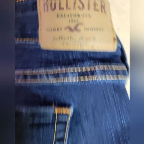 Hollister women size 9 regular skinny Blue Jeans - Picture 6 of 8